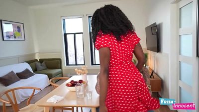 Fresh & Innocent – An Ebony Babe is Fucked Hard in the Ass by her StepDad