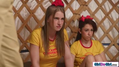 Big tits teen send to a ruthless lesbian conversion bootcamp