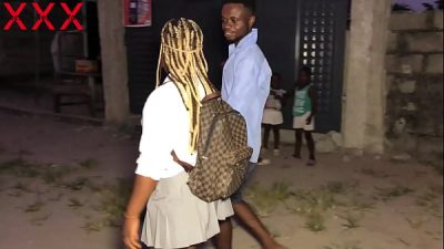 GHANA STREET BOY CONVINCED A SCHOOL GIRL TO HOME WITH HIM FOR A SPECIAL DICK CLASS. PLEASE SUBSCRIBE TO RED