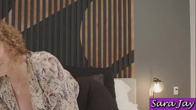 Masturbating After Work! Sara Jay Needs To Relax & Fuck Herself!