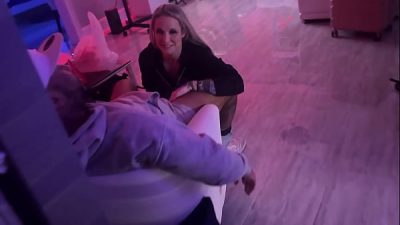 REALLY… It’s not what it looks like! I’m trying to get a knot out of his groin!!! (Yes a bunch of people walked …