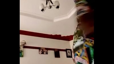Uganda girl showing what she got
