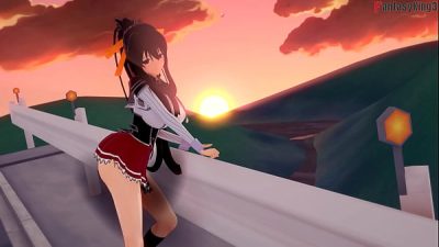 Akeno give me a great blowjob surprise | 4 | HS DXD NTR Madness 10 | Full movie on Sheer & PTRN: Fantasyking3