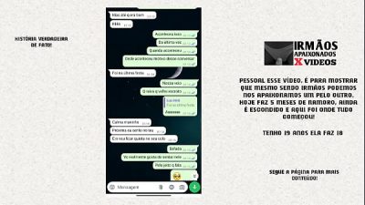 Conversas de Whatsapp entre irmãos