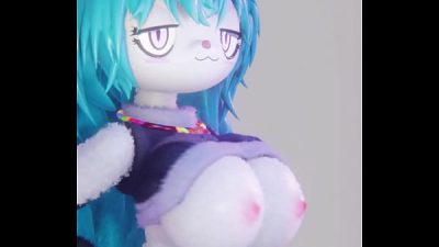 Hedgehog showing her boobs