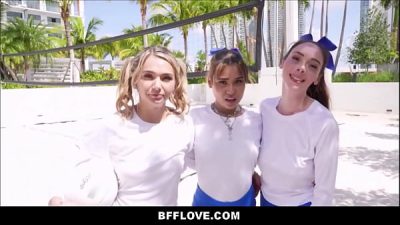 Cute Petite Blonde Teen Can’t Stop Squirting During Fuck Session With Coach While Friends Join POV