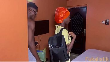 Ebony student visits bbc boyfriend after school to fuck raw hardcore