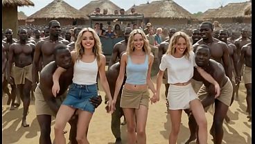 The BEST #78 (((( 3 BRAZILIAN SISTERS “Impregnated” )))) in the AFRICAN sex village BBC! Stretched gaped wrecked brazilian girls gangbang creampie amador big pussy anal hard big dick [AI Generated]