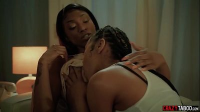 Sexy MILFs Misty Stone and amazing big ass babe Sizi Sev fingering and kissing