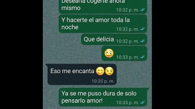 Caliento a mi NOVIA por WhatsApp y me termina dando un par de Sentones