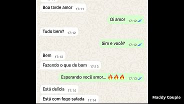 esposa gozou querendo dp em conversa do whatsapp com o marido