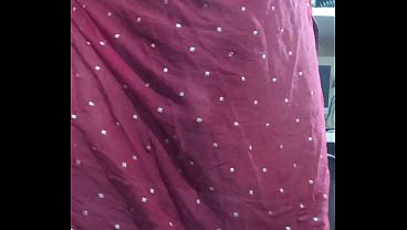 Gay funny sexy look in saree and after showing his small cocky