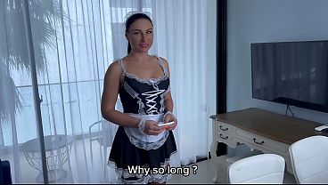 Humiliated Maid Sucks and Fucks to Keep Her Job. Full movie