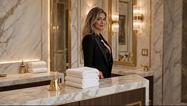 Spa slut secretary came back for the last client (AI )