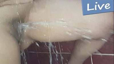 Top of squirt of a cute BBW latin girl